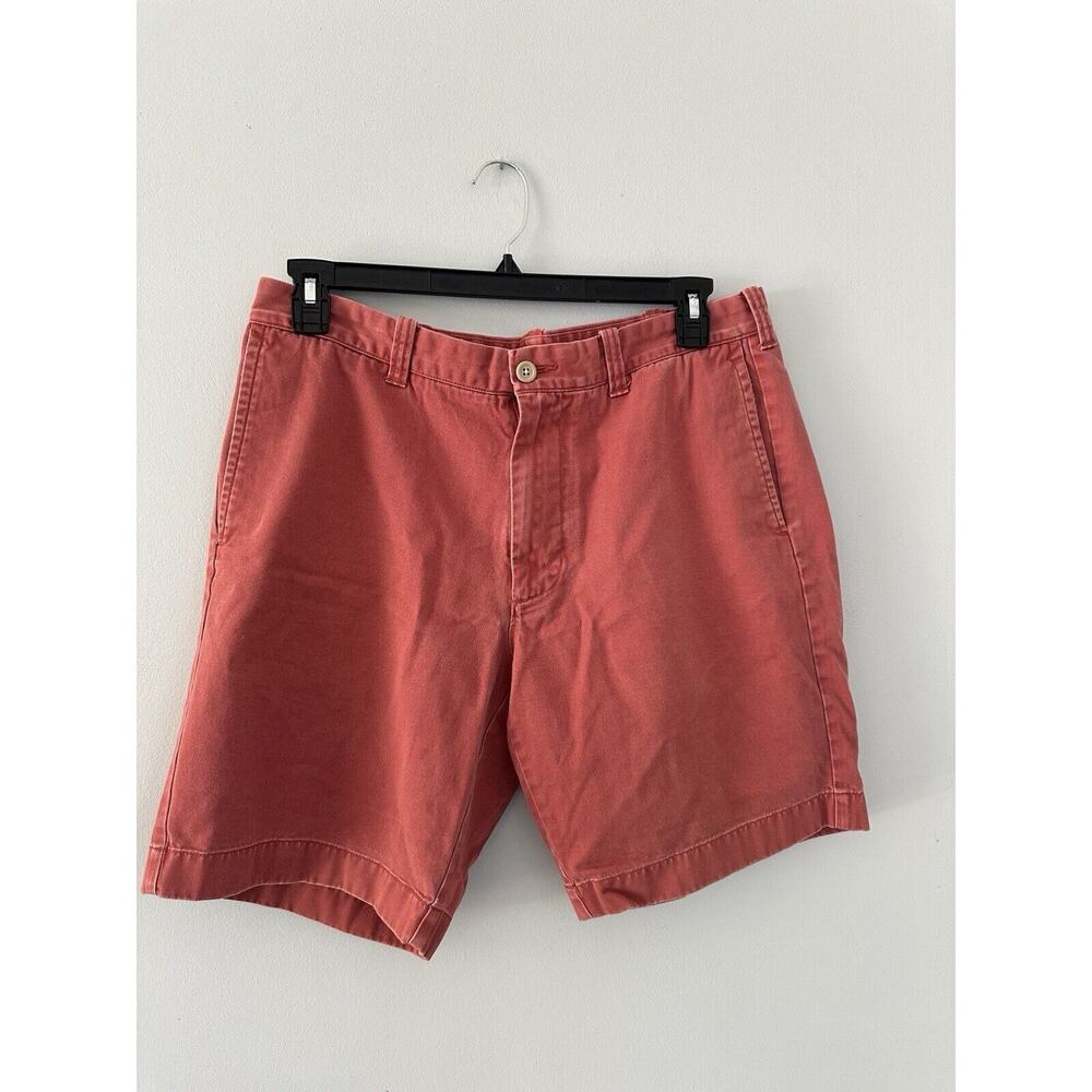 J. Crew Shorts Mens 36 Red Chino Pockets Casual Preppy
